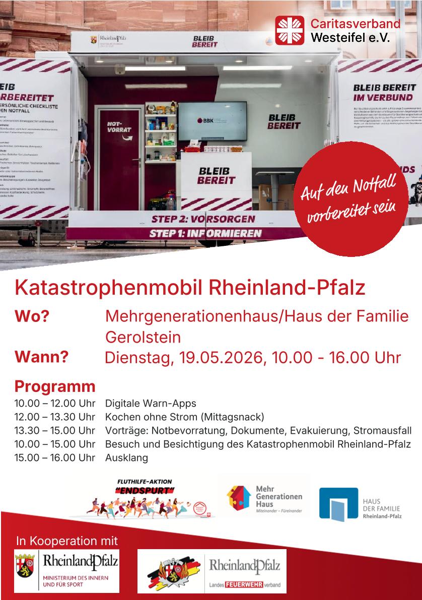 Katastrophenmobils Rheinland-Pfalz